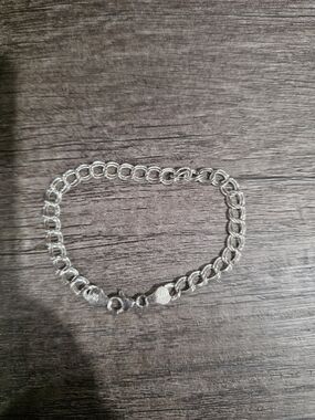 Sterling Silver Link Bracelet - Silver 925 ITALY SU